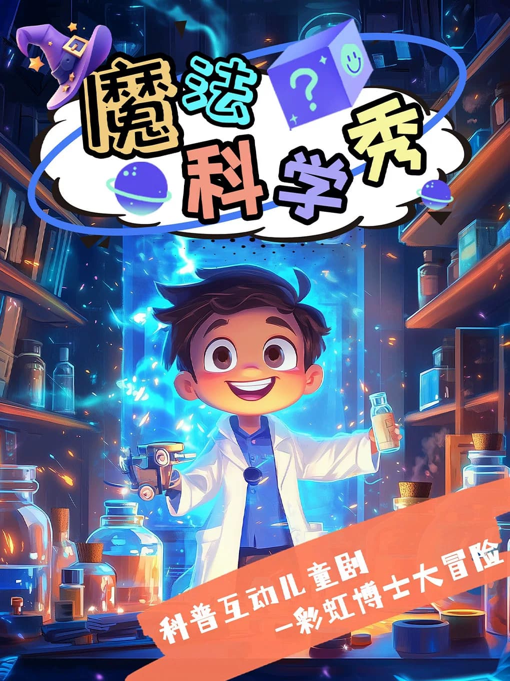 《魔法科学秀》科普互动儿童剧 “魔法学院系列-彩虹博士大冒险"