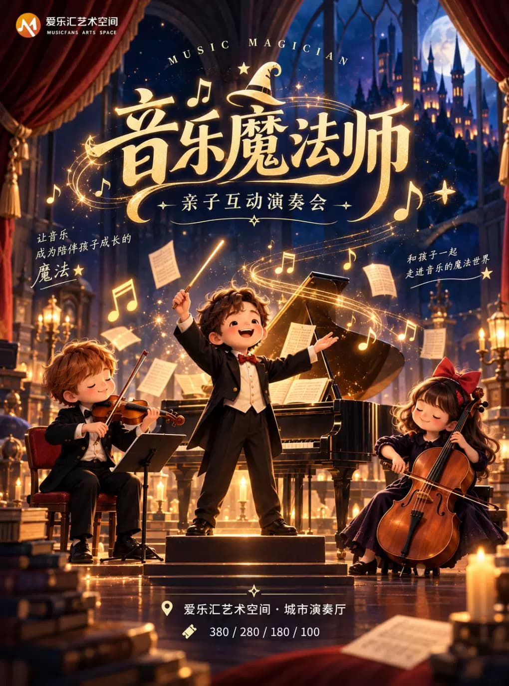 「音乐魔法师」——《哈利波特》《魔女宅急便》《四小天鹅》沉浸式亲子互动演奏会
