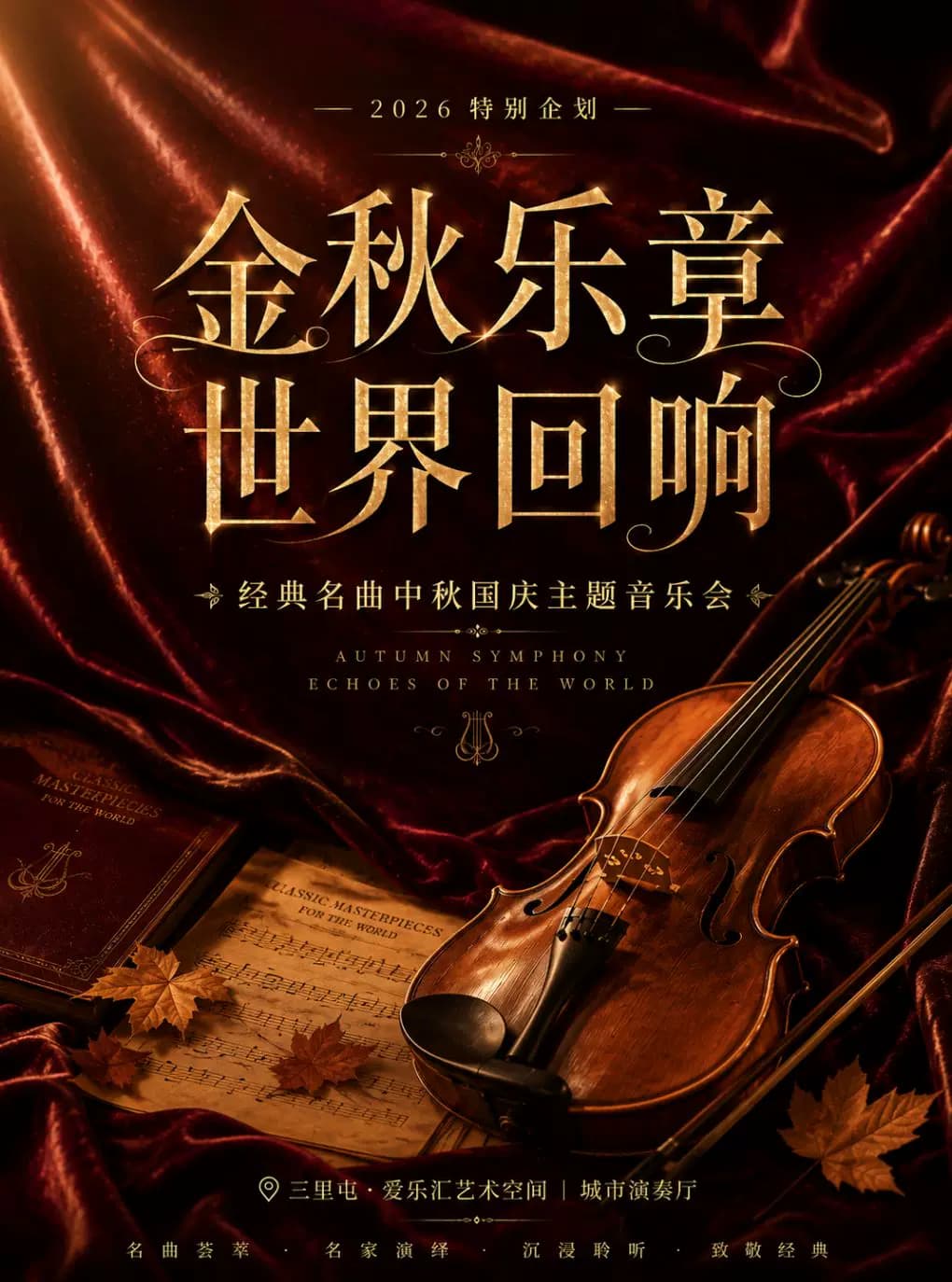 《金秋乐章·世界回响》——经典名曲中秋国庆主题音乐会