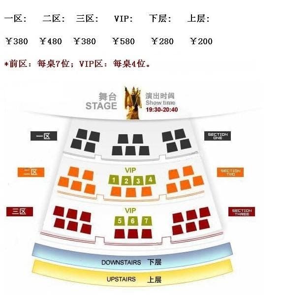 梨园剧场 seating chart 1