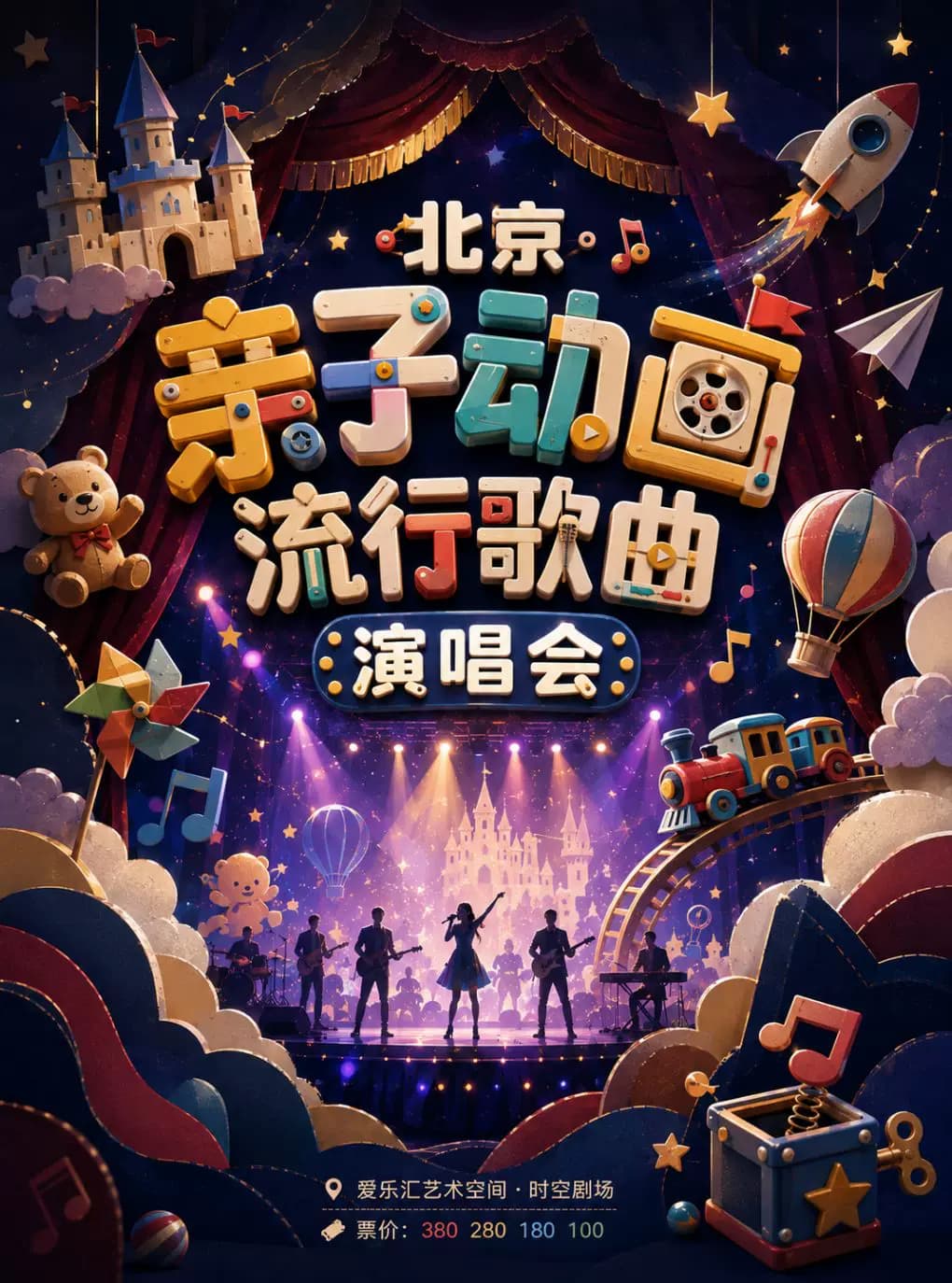 北京亲子动画流行歌曲演唱会