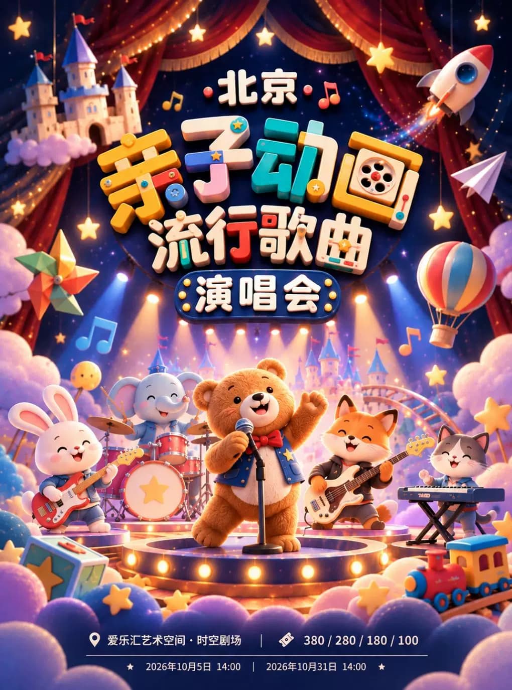 北京亲子动画流行歌曲演唱会